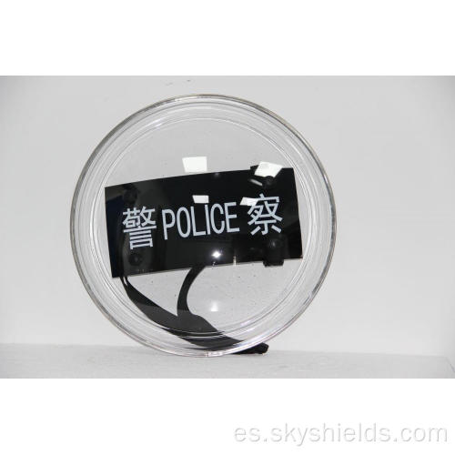 Escudo de protección redonda de transparencia de seguridad de seguridad de policarbonato